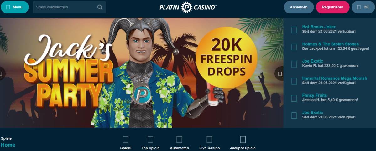Platin casino Startseite